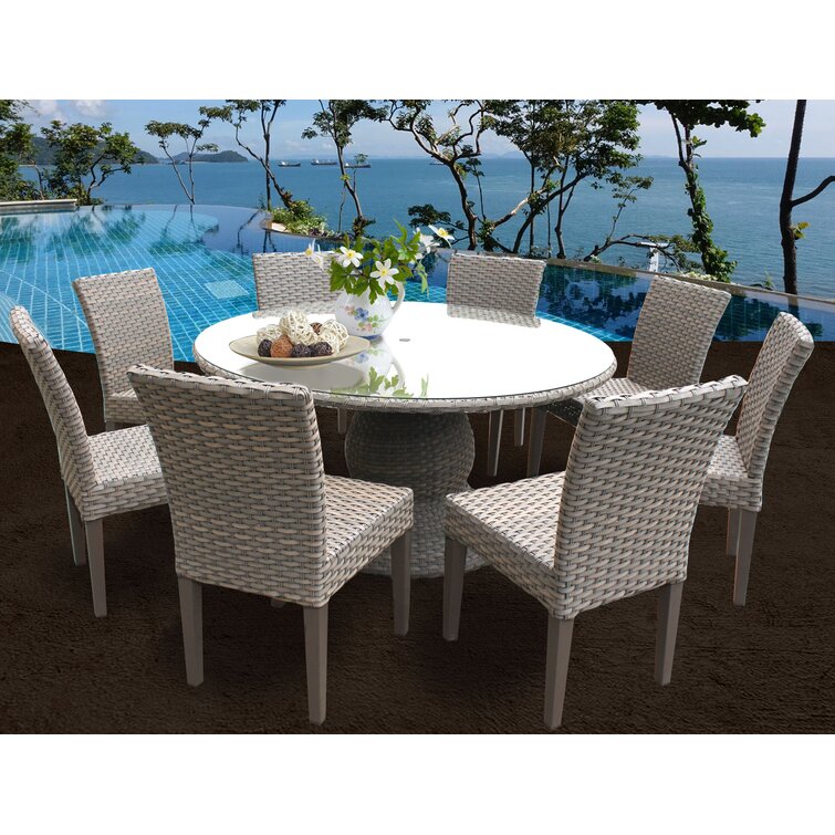 Rochford 8 Person Round Outdoor Dining Set